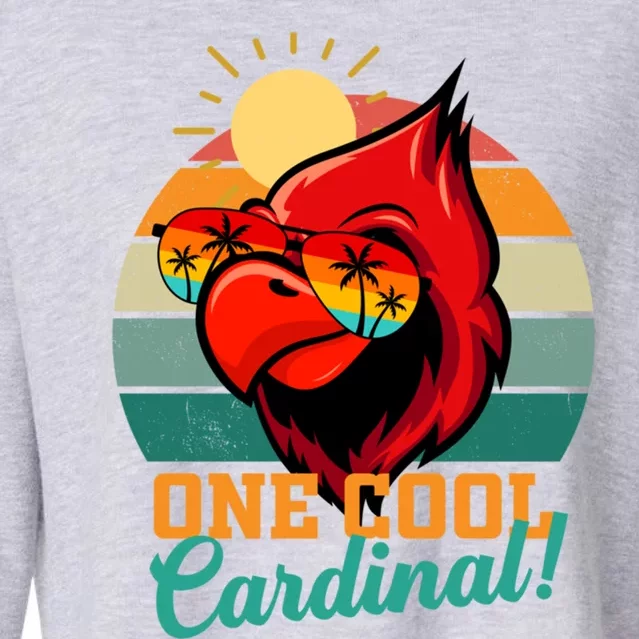 Cardinal Funny Gift Cardinal Day Birding Gift Cropped Pullover Crew