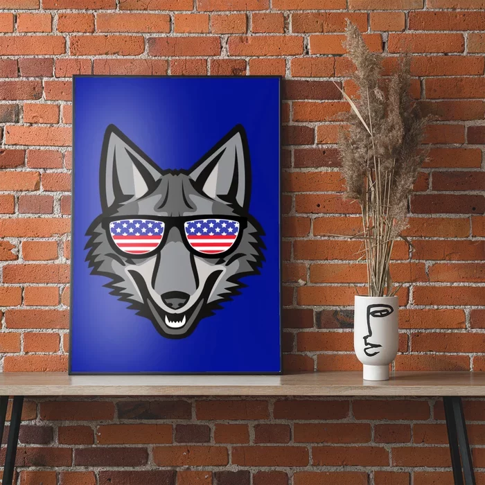 Coyote Funny Gift 4th Of July National Coyote Day Cute Gift Poster