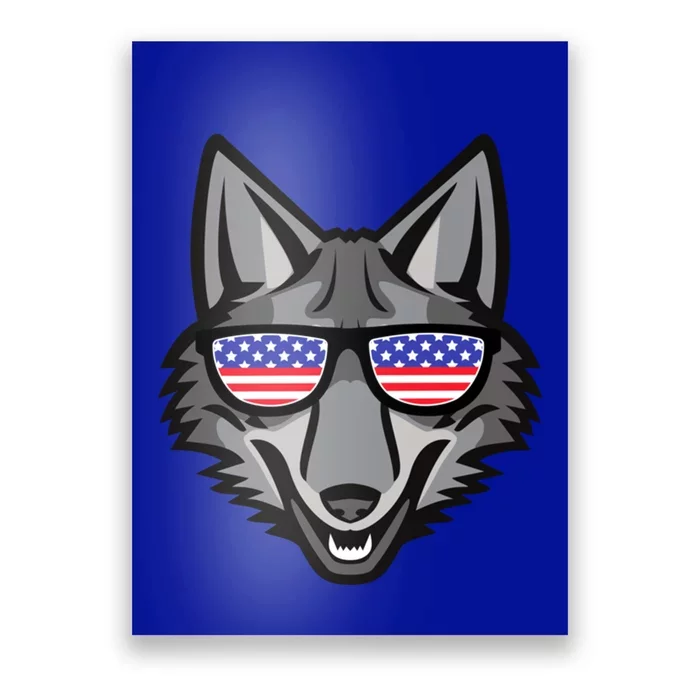 Coyote Funny Gift 4th Of July National Coyote Day Cute Gift Poster