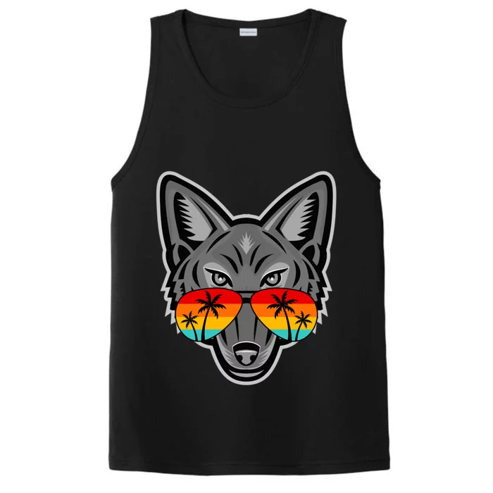 Coyote Funny Gift North America National Coyote Day Gift Performance Tank