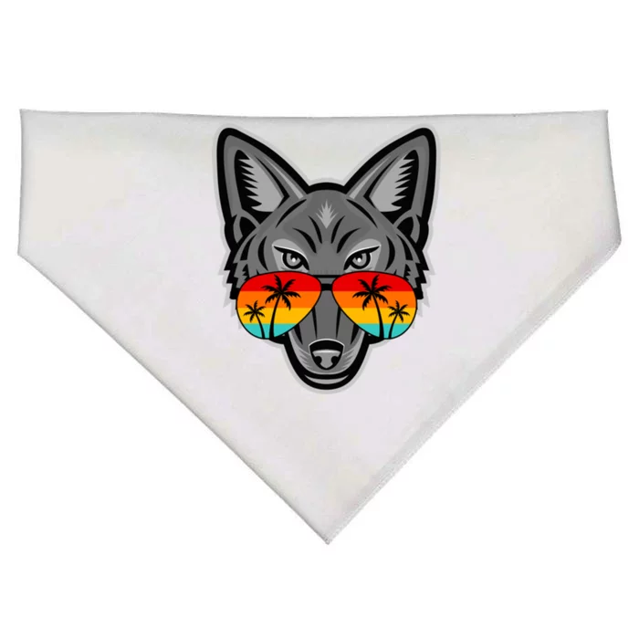 Coyote Funny Gift North America National Coyote Day Gift USA-Made Doggie Bandana