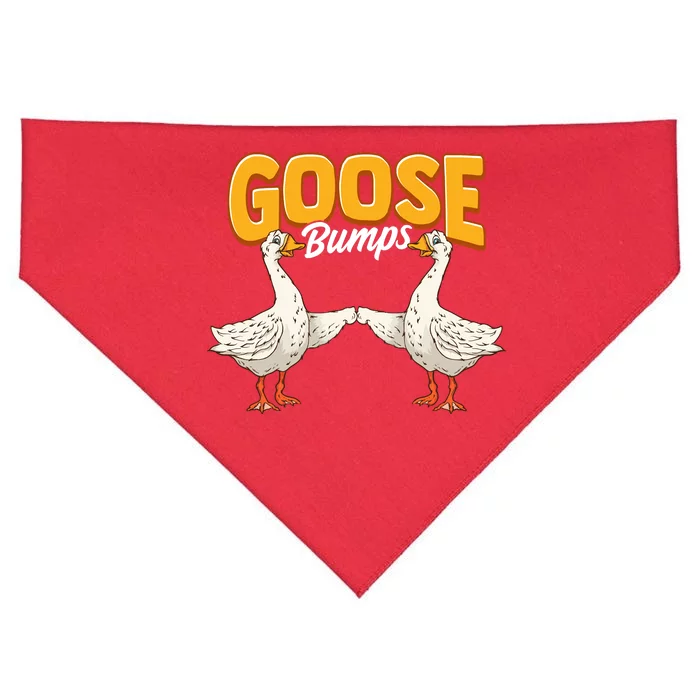 Cute & Funny Goose Bumps Goosebumps Animal Pun USA-Made Doggie Bandana