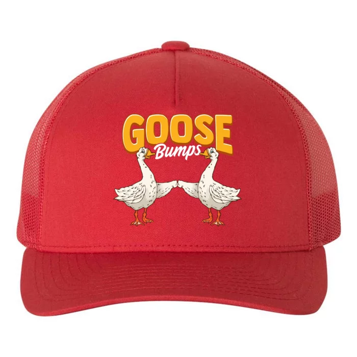 Cute & Funny Goose Bumps Goosebumps Animal Pun Yupoong Adult 5-Panel Trucker Hat