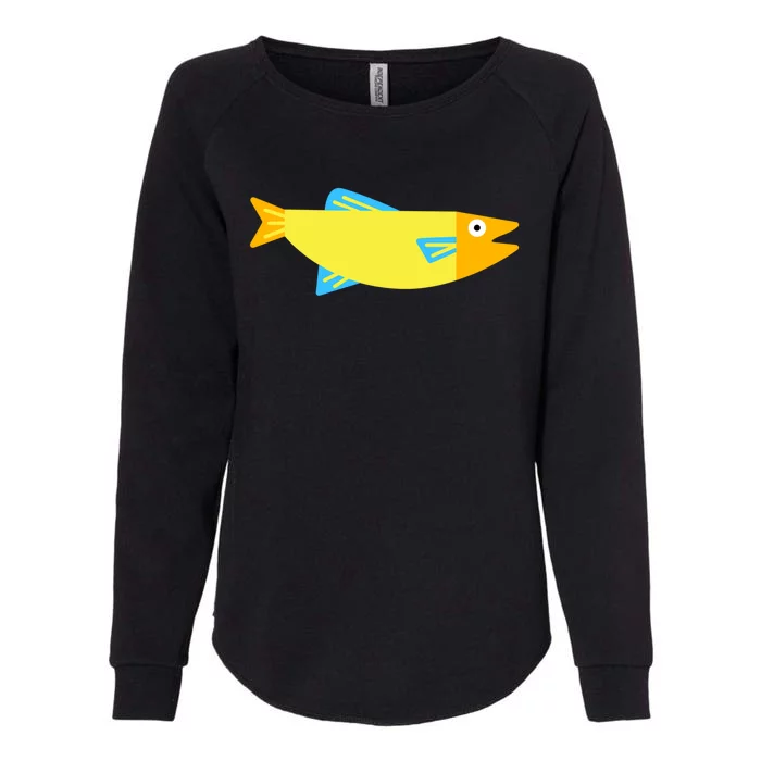 Colored Fish Gift Womens California Wash Sweatshirt