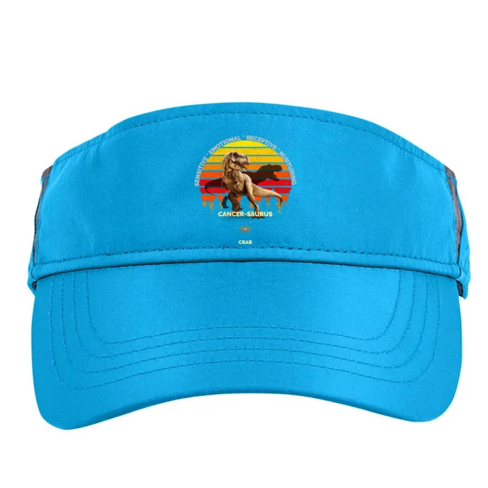 Cancergreat Funny Giftaurus Zodiac Cancer (Jun 21 Great Gift Jul 22) Crab Dinosa Adult Drive Performance Visor