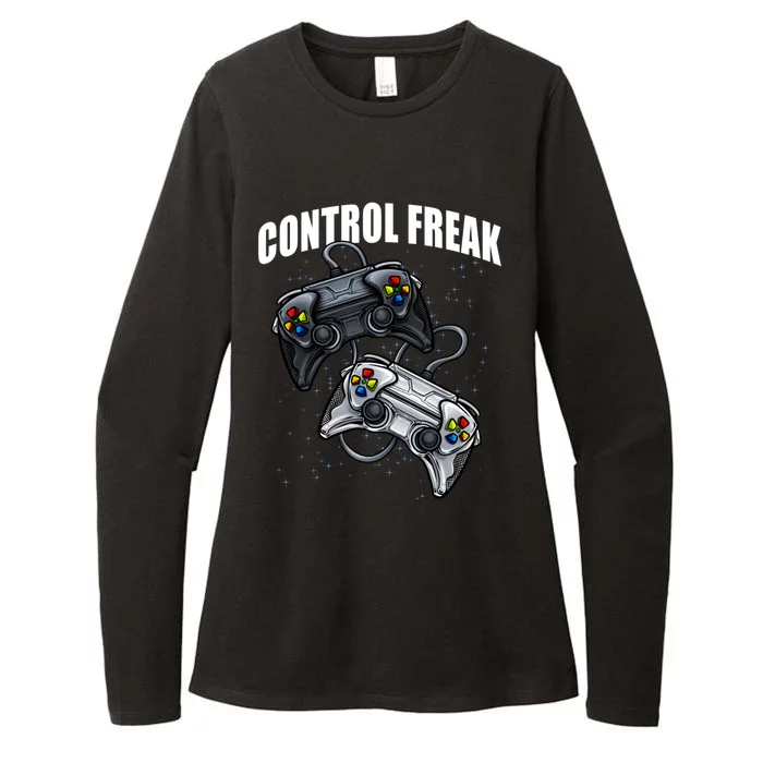 Control Freak Gamer Funny Video Game Online Gaming Gift Womens CVC Long Sleeve Shirt