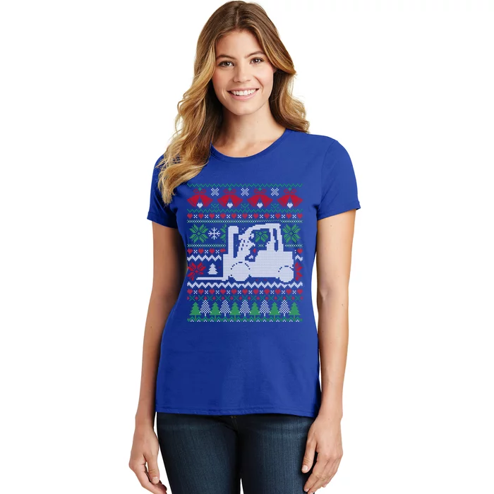 Christmas Forklift Gift Women's T-Shirt