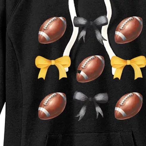 Coquette Football Game Day Game Lover Women's Fleece Hoodie