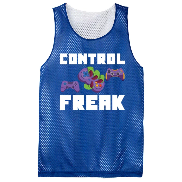 Control Freak Gamer Video Game Controller Gift Mesh Reversible Basketball Jersey Tank