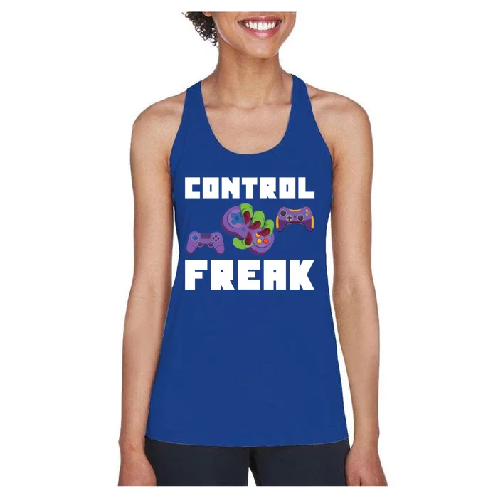 Control Freak Gamer Video Game Controller Gift Women's Racerback Tank