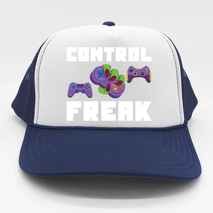 Control Freak Gamer Video Game Controller Gift Trucker Hat