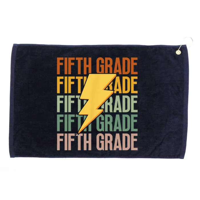 Cute Fifth Grade Vibes 5th Grade Team First Day Of School Grommeted Golf Towel