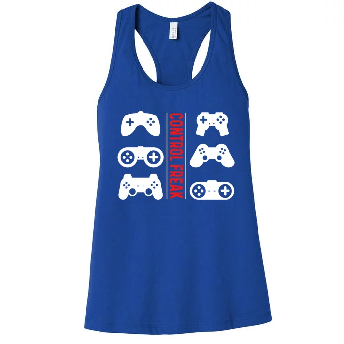 Control Freak Gaming Pc Console Video Games Computer Nerd Gift Women's Racerback Tank