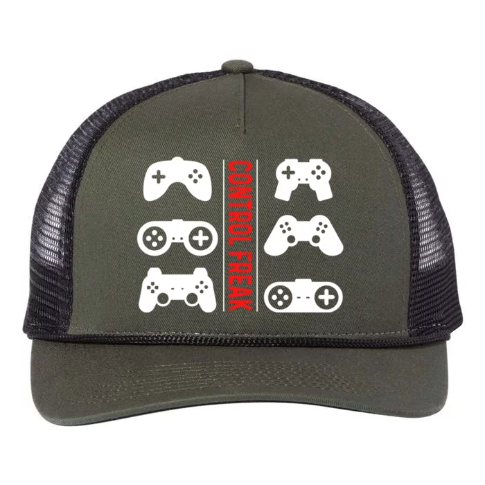 Control Freak Gaming Pc Console Video Games Computer Nerd Gift Retro Rope Trucker Hat Cap