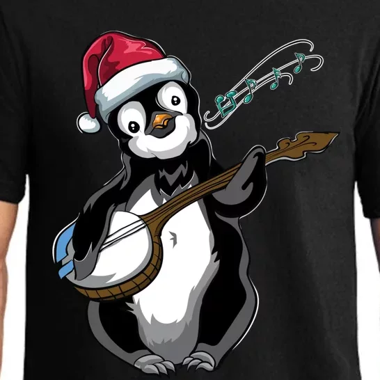 Christmas Funny Gift Animal Music Guitar Banjo Penguin Meaningful Gift Pajama Set