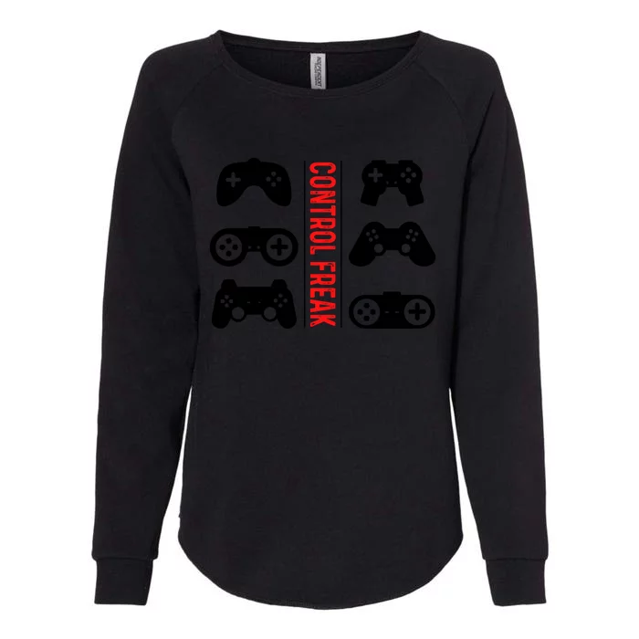 Control Freak Gaming Pc Console Video Games Computer Nerd Gift Womens California Wash Sweatshirt