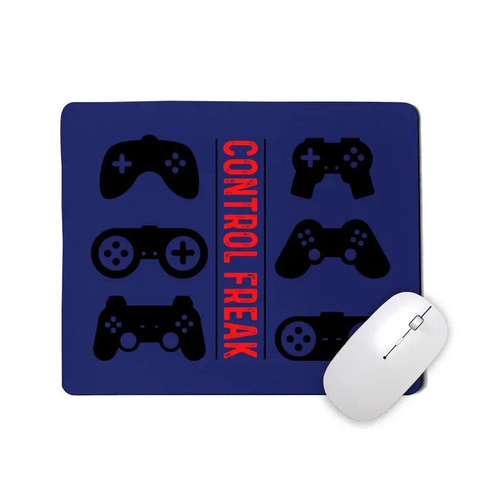 Control Freak Gaming Pc Console Video Games Computer Nerd Gift Mousepad