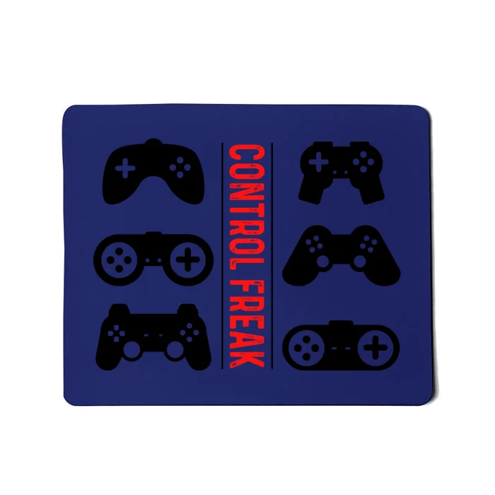 Control Freak Gaming Pc Console Video Games Computer Nerd Gift Mousepad