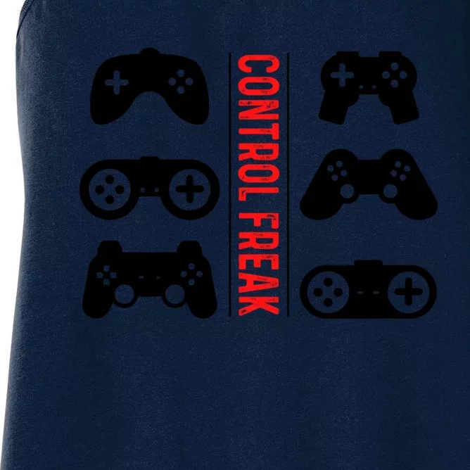 Control Freak Gaming Pc Console Video Games Computer Nerd Gift Women's Racerback Tank