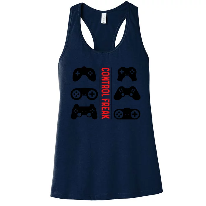 Control Freak Gaming Pc Console Video Games Computer Nerd Gift Women's Racerback Tank