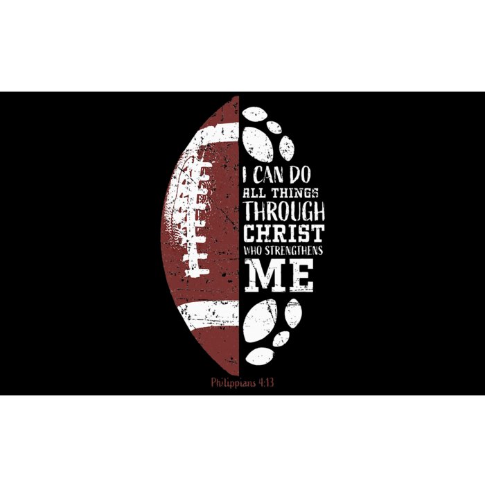 Christian Football Gifts Religious Verse Bumper Sticker