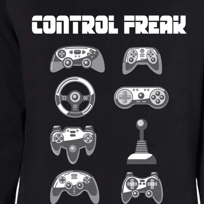 Control Freak Gift Funny Gaming Controller Gamer Video Games Gift Womens California Wash Sweatshirt