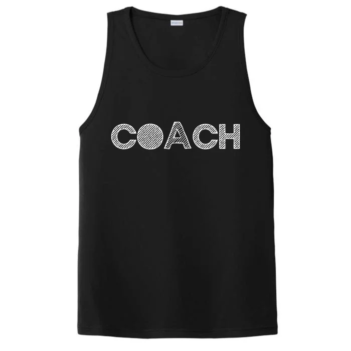 Coach Funny Gift Coach Performance Tank