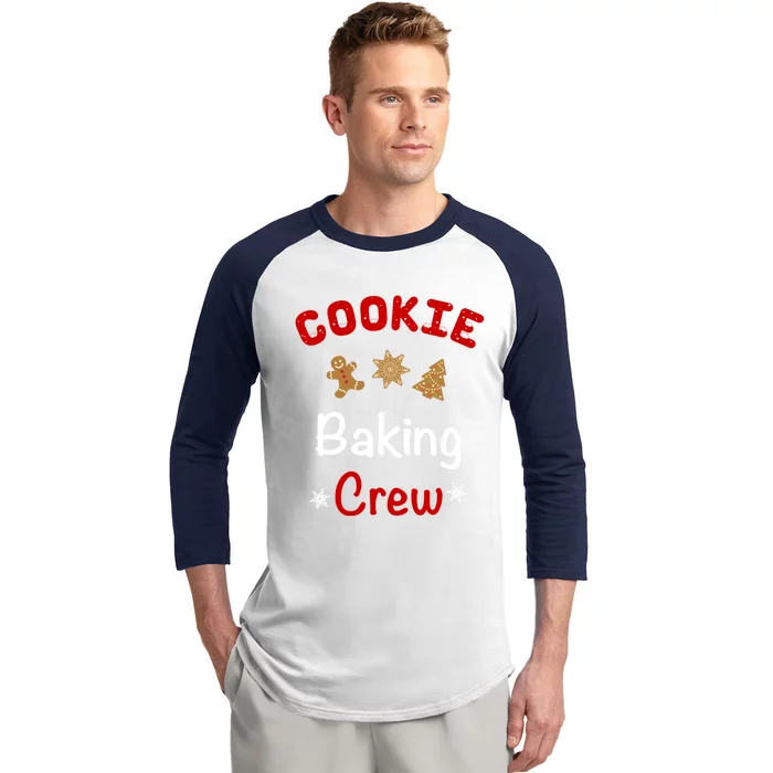 Christmas Funny Gift Cookie Baking Crew Cute Gift Great Gift Baseball Sleeve Shirt