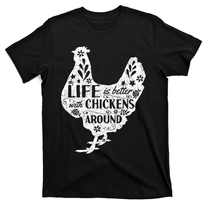 Cute Farmer Gift Idea Vintage Chicken Gift T-Shirt