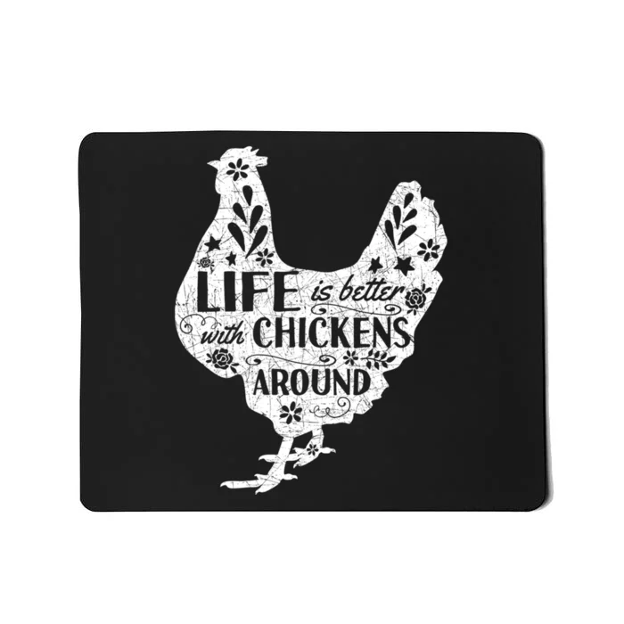 Cute Farmer Gift Idea Vintage Chicken Gift Mousepad