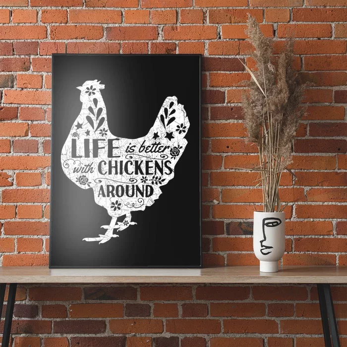 Cute Farmer Gift Idea Vintage Chicken Gift Poster