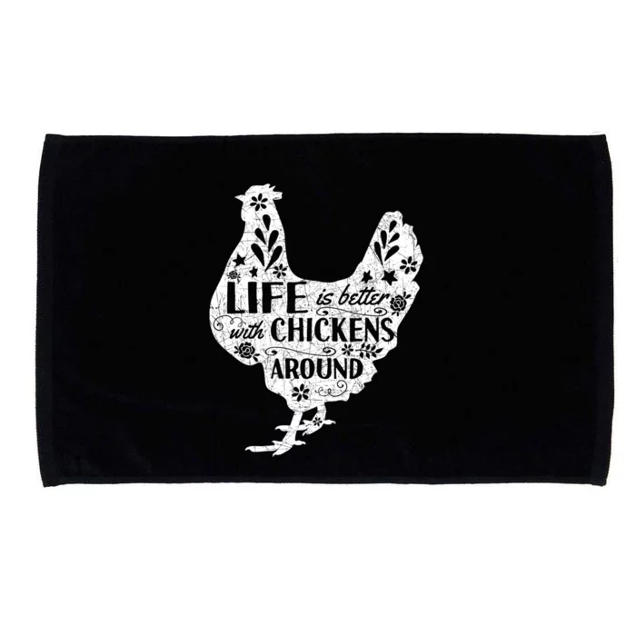 Cute Farmer Gift Idea Vintage Chicken Gift Microfiber Hand Towel