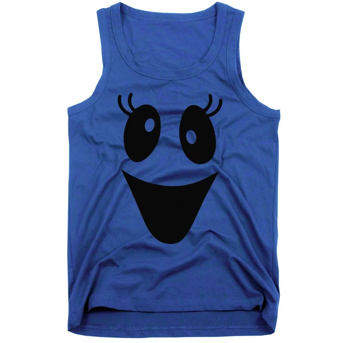 Cute Female Ghost Face Outfit For Halloween Costumes Tank Top