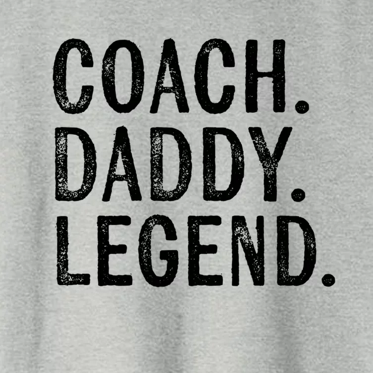 Coaching Funny Gift Coach Daddy Legend Fathers Day Dad Funny Gift Women's Crop Top Tee