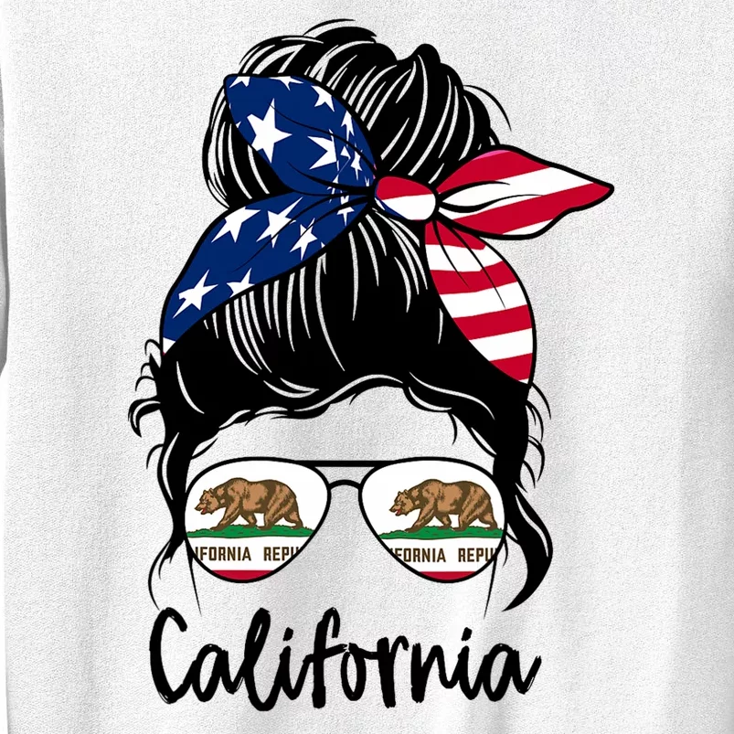 California Flag Girl California Flag State Girlfriend Sweatshirt