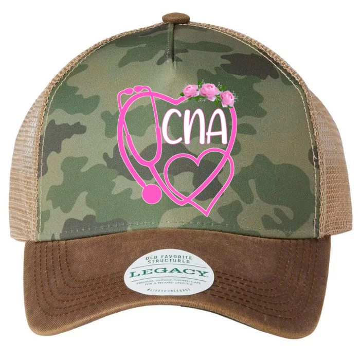 Cute Floral Heart Stethoscope Cna Certified Nurse Assistant Cute Gift Legacy Tie Dye Trucker Hat