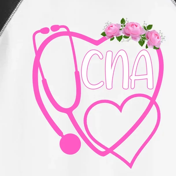 Cute Floral Heart Stethoscope Cna Certified Nurse Assistant Cute Gift Toddler Fine Jersey T-Shirt