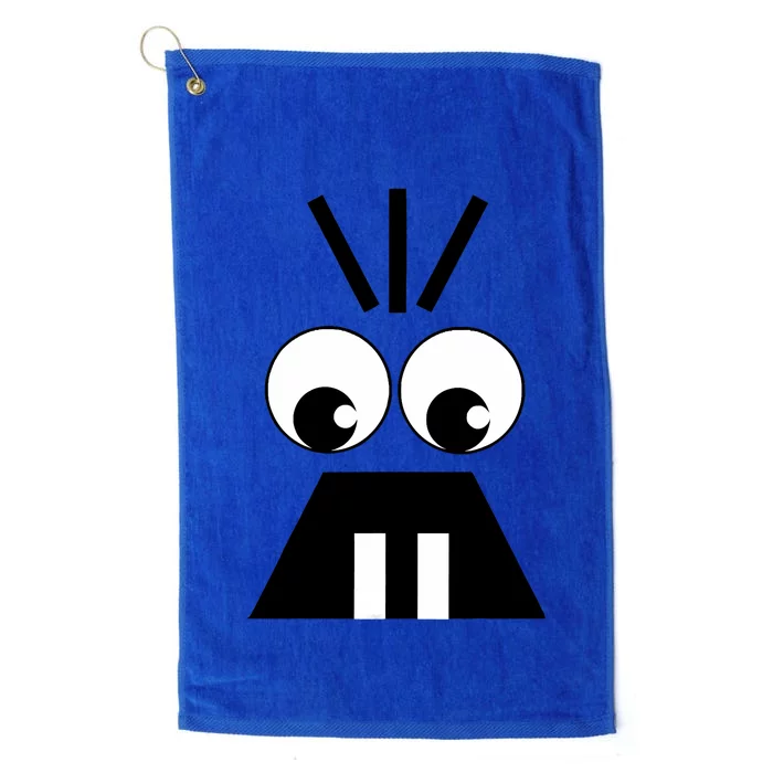 Creepy Face Halloween Carrots Costume Platinum Collection Golf Towel