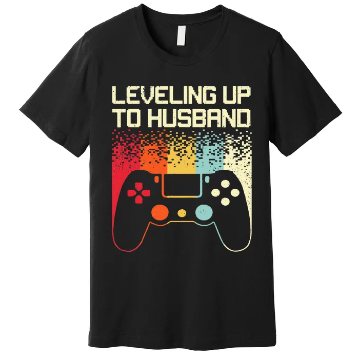 Cool Future Husband For Men Groom To Be Bachelor Gamer Premium T-Shirt