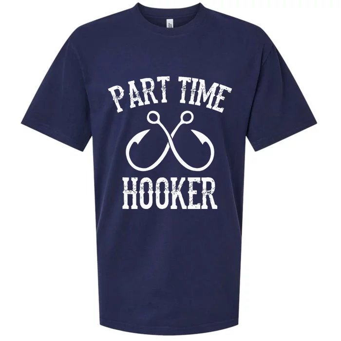 Classic Fishing Hooks Part Time Hooker Sueded Cloud Jersey T-Shirt