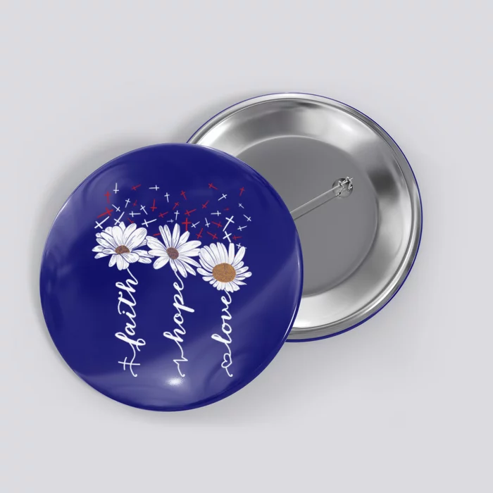 Christian Faith Hope And Love Full Of Christmas Spirit Meaningful Gift Button