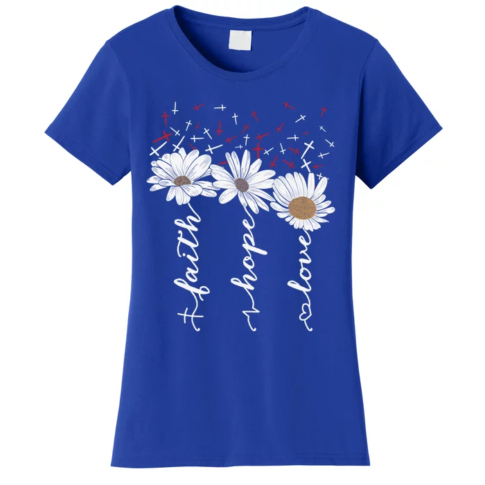 Christian Faith Hope And Love Full Of Christmas Spirit Meaningful Gift Women's T-Shirt