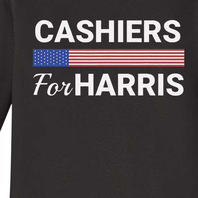 Cashiers For Harris Kamala Harris 2024 Baby Long Sleeve Bodysuit