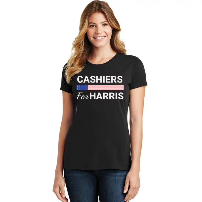 Cashiers For Harris Kamala Harris 2024 Women's T-Shirt