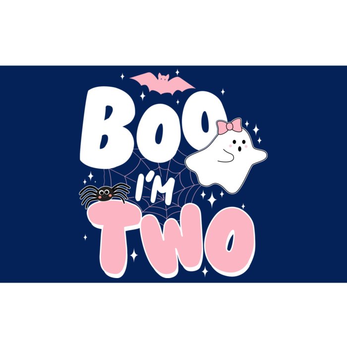 Cute Funny Halloween Boo Im Two Birthday Ghost Girl Bumper Sticker