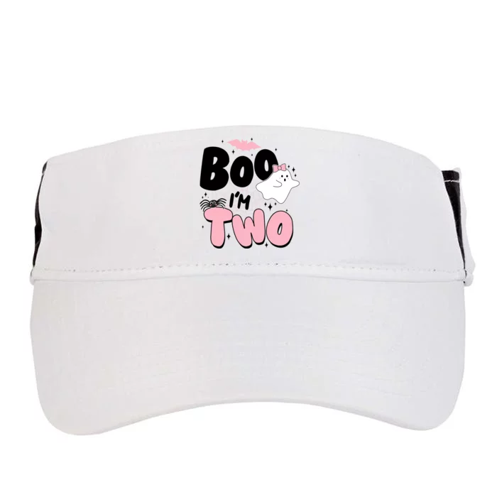 Cute Funny Halloween Boo Im Two Birthday Ghost Girl Adult Drive Performance Visor