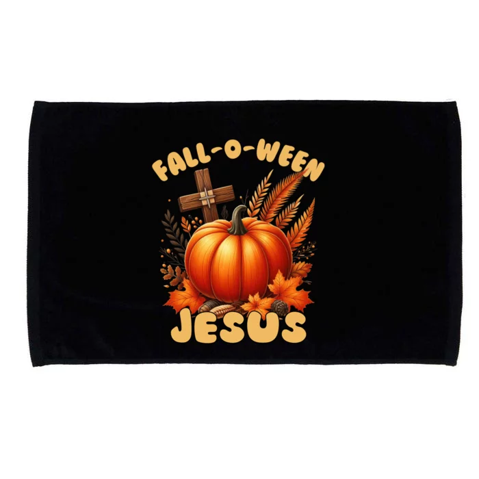 Christian Falloween Halloween Pun (Following) Jesus Cool Gift Microfiber Hand Towel