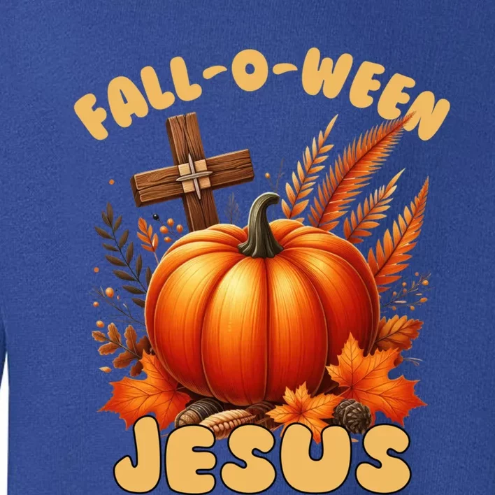 Christian Falloween Halloween Pun (Following) Jesus Cool Gift Toddler Sweatshirt