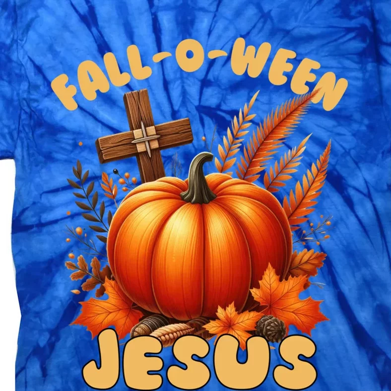 Christian Falloween Halloween Pun (Following) Jesus Cool Gift Tie-Dye T-Shirt