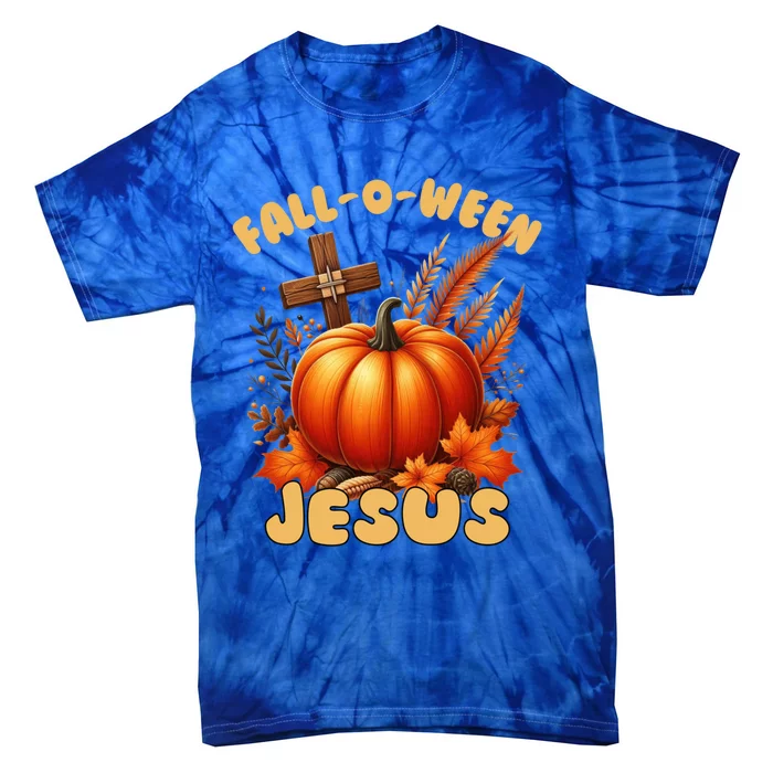 Christian Falloween Halloween Pun (Following) Jesus Cool Gift Tie-Dye T-Shirt